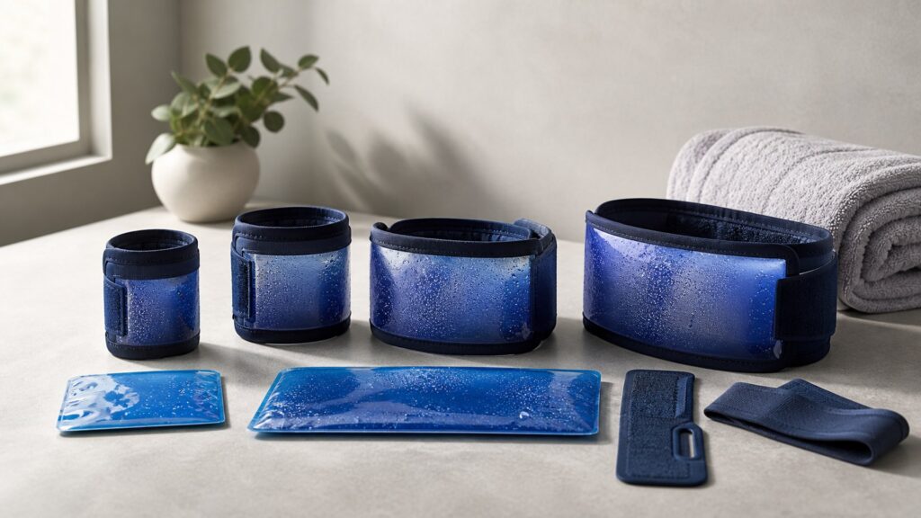 Unbranded cold therapy products arranged for a careful buying comparison