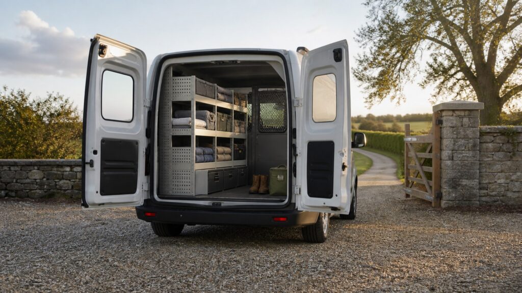 commercial electric vehicles shopping setup for family and cargo needs with practical vehicle-focused details