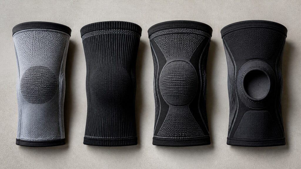 Unbranded compression knee sleeves products arranged for a careful buying comparison