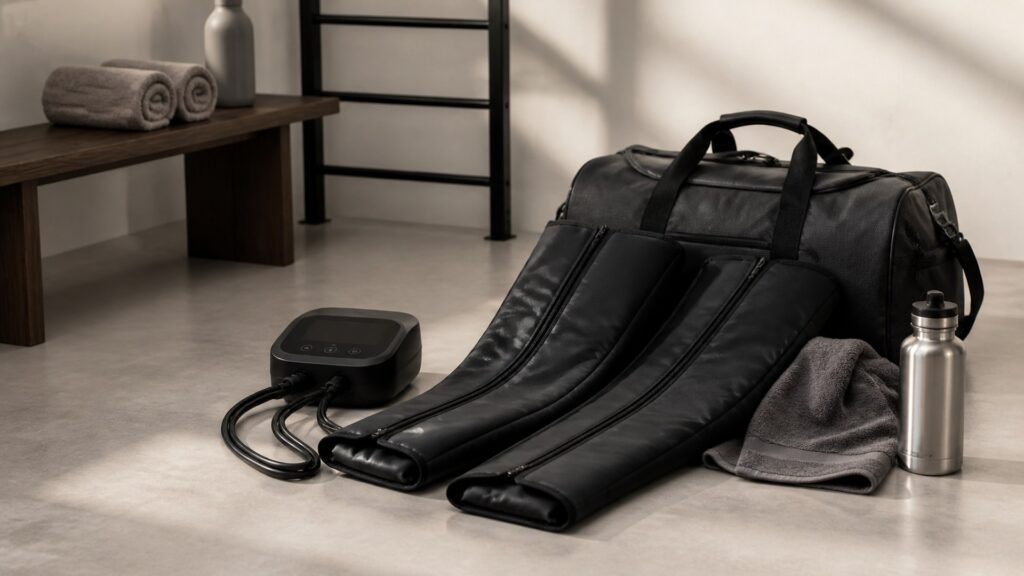 Unbranded compression recovery products arranged for a careful buying comparison