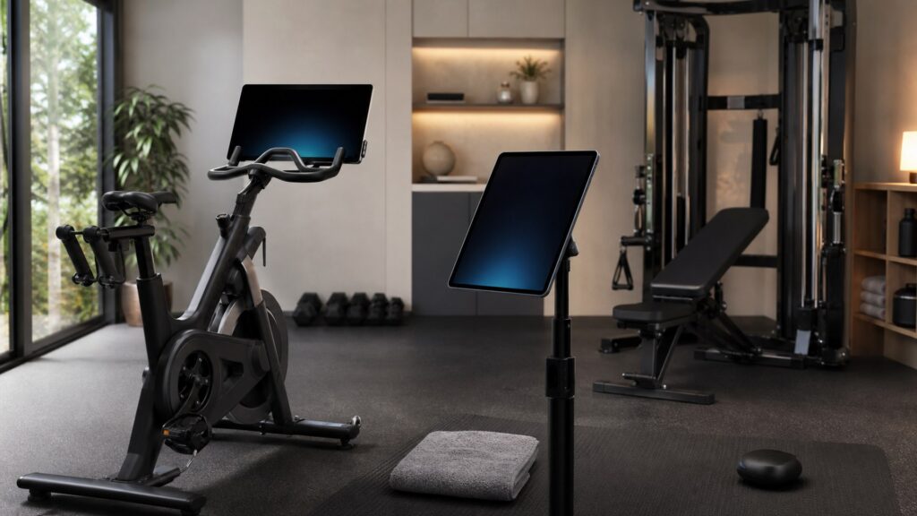 connected gym equipment for connected coaching arranged in a practical buyer guide scene