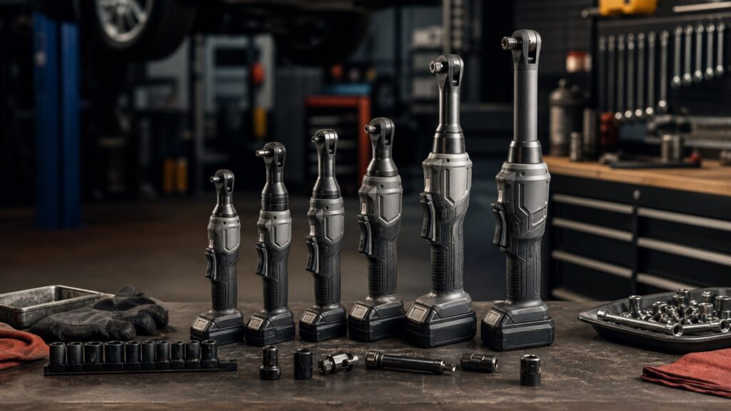 cordless ratchets shopping setup for automotive power tools tool selection with practical vehicle-focused details