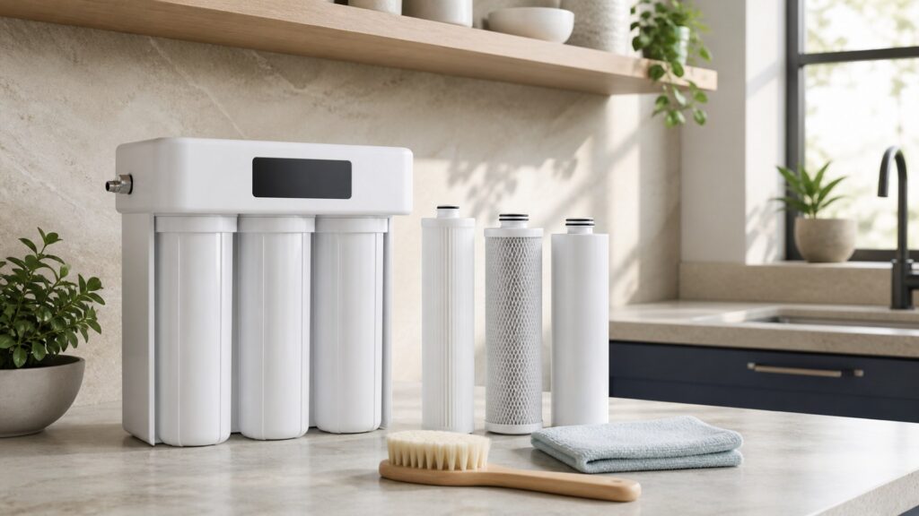 Unbranded countertop water filters products arranged for a careful buying comparison