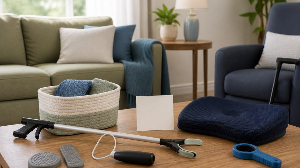 Unbranded daily living support products arranged for a careful buying comparison