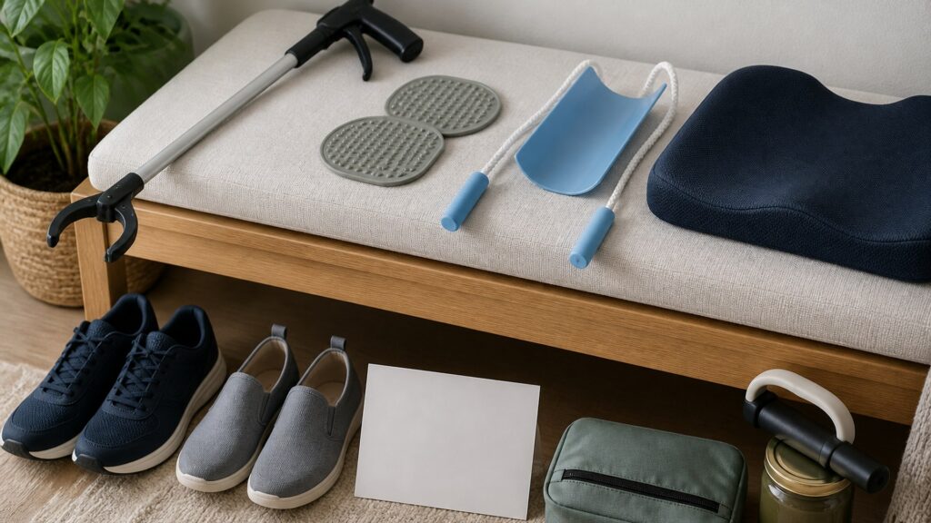 Unbranded daily living support products arranged for a careful buying comparison