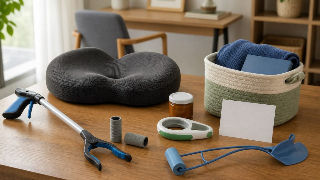 Unbranded daily living support products arranged for a careful buying comparison
