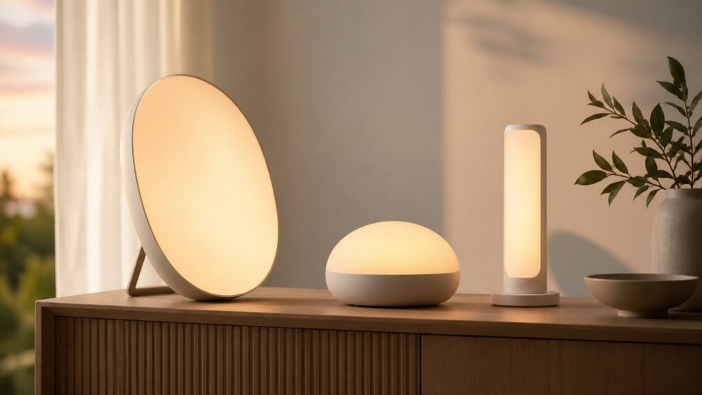 Unbranded dawn simulation lights products arranged for a careful buying comparison