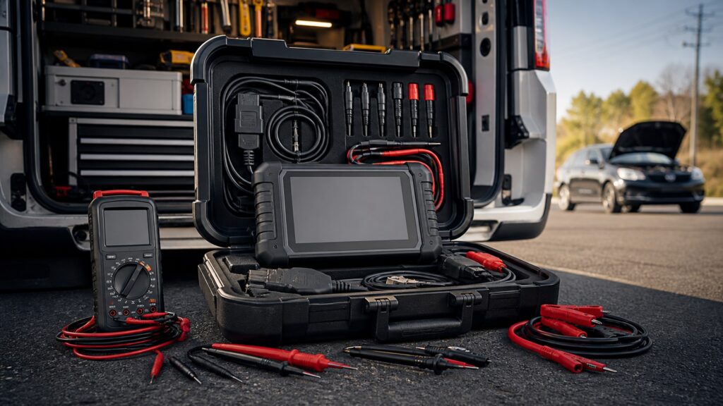 diagnostic tool kits shopping setup for mobile mechanic kits with practical vehicle-focused details