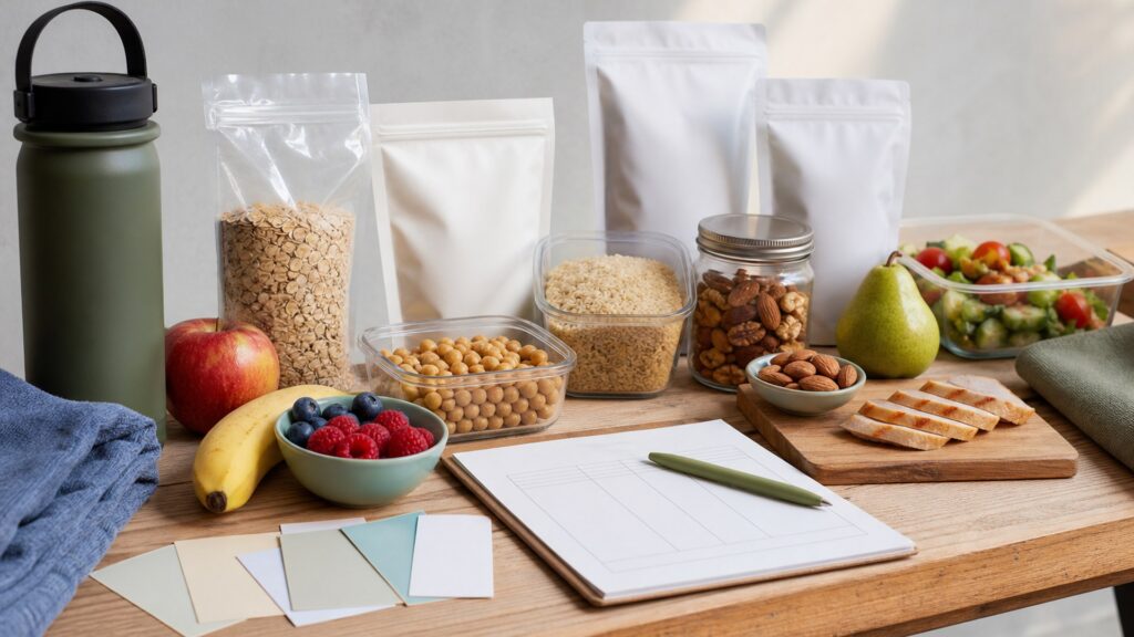 Unbranded diet & lifestyle foods products arranged for a careful buying comparison