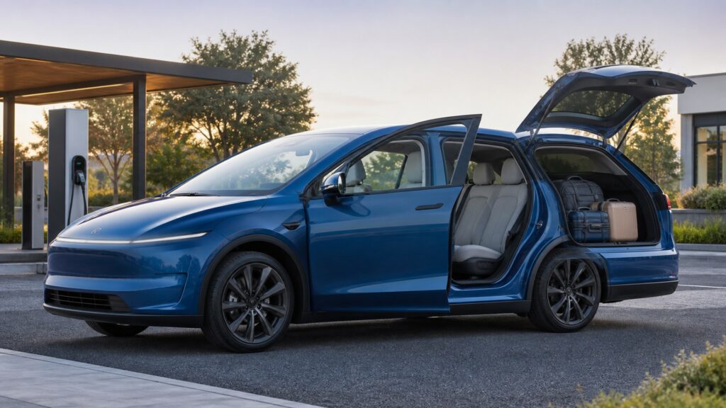 electric cars shopping setup for family and cargo needs with practical vehicle-focused details