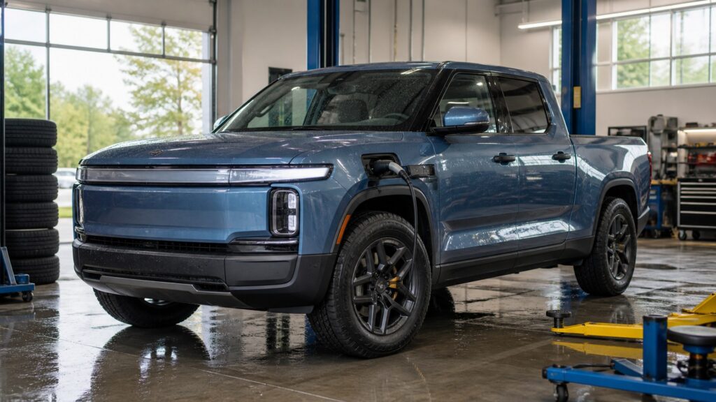 electric pickup trucks shopping setup for insurance and maintenance costs with practical vehicle-focused details