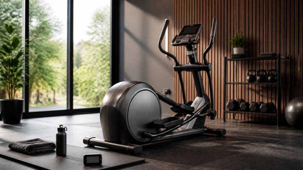 elliptical machines for interval sessions arranged in a practical buyer guide scene