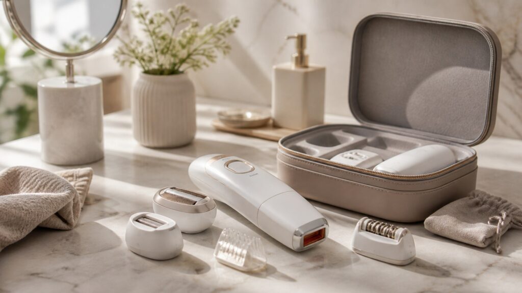 Unbranded facial hair removal devices arranged for a routine frequency planning buying guide