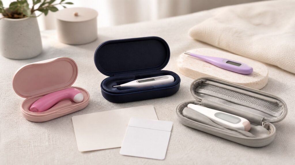 Unbranded fertility & reproductive health devices products arranged for a careful buying comparison