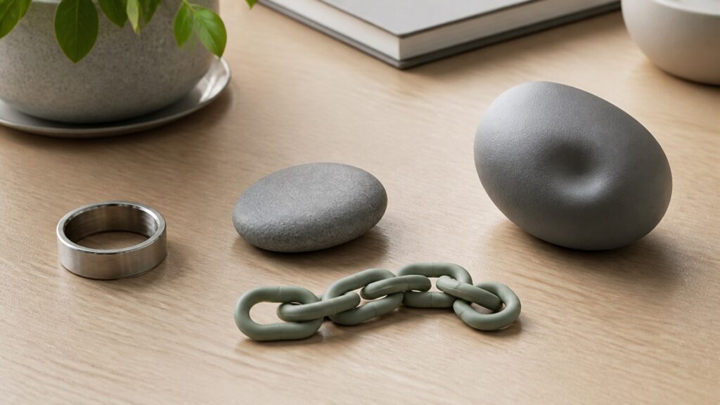 Unbranded fidget wellness devices products arranged for a careful buying comparison