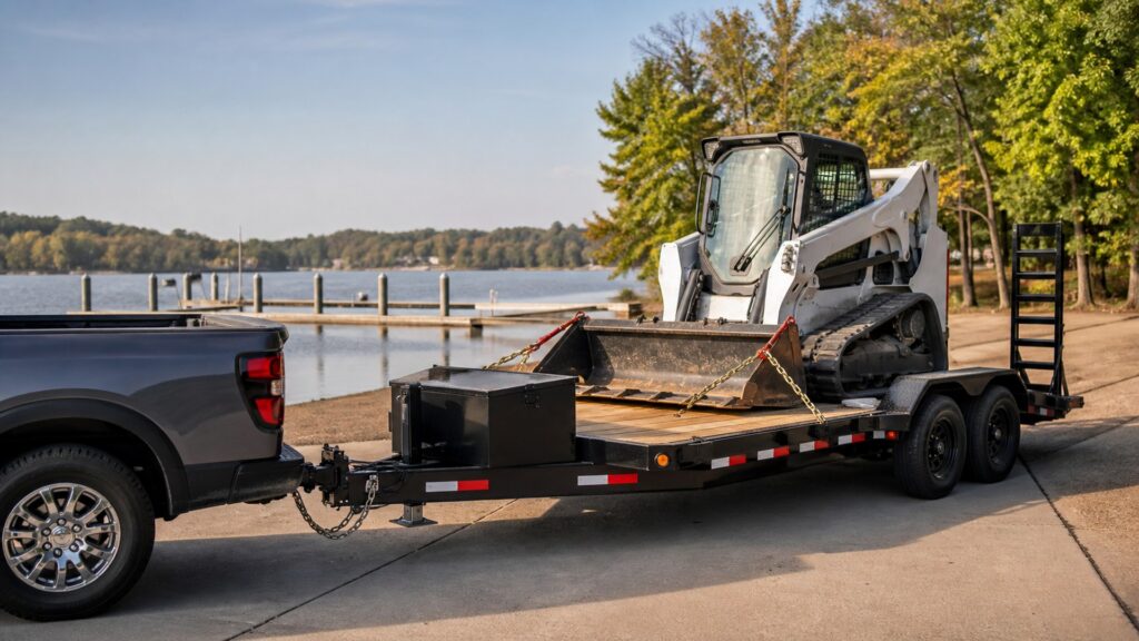 flatbed trailers shopping setup for trailer wiring and braking with practical vehicle-focused details