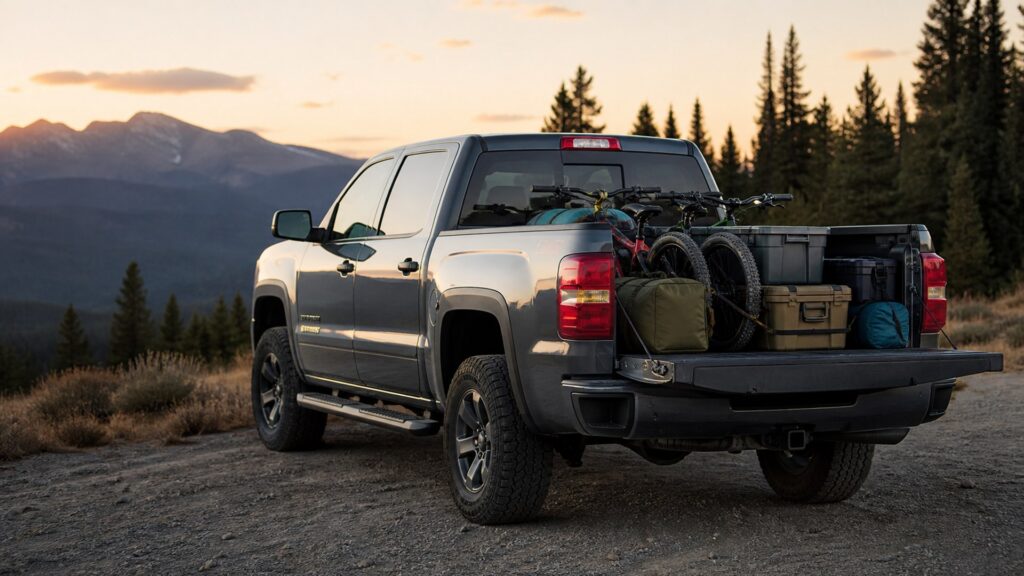 full size pickup trucks shopping setup for family and cargo needs with practical vehicle-focused details