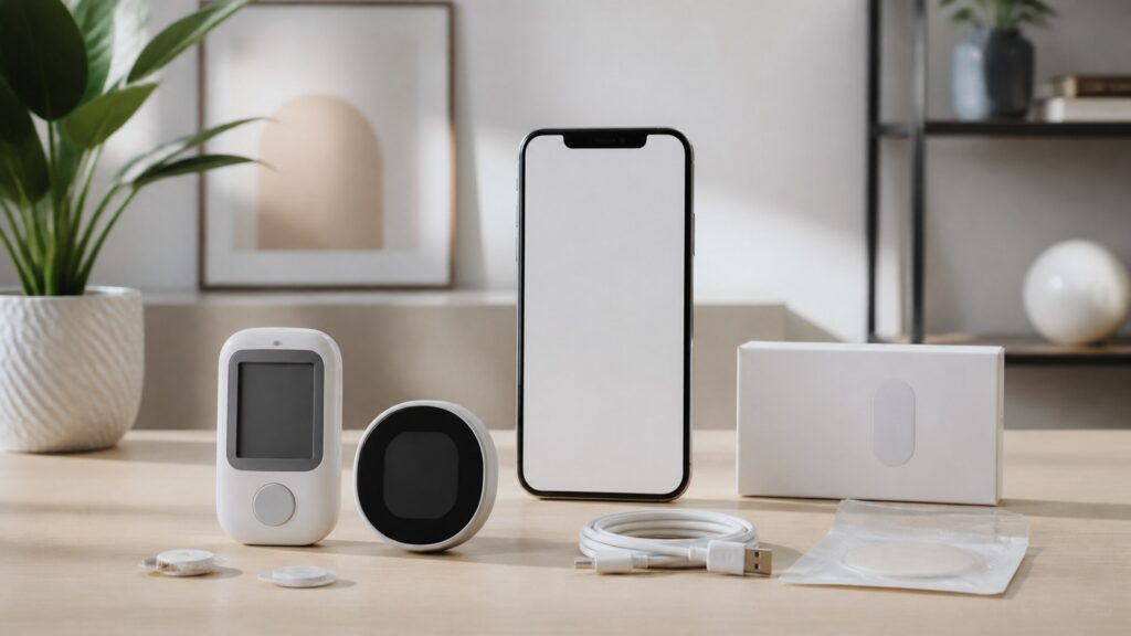 Unbranded glucose monitoring devices products arranged for a careful buying comparison