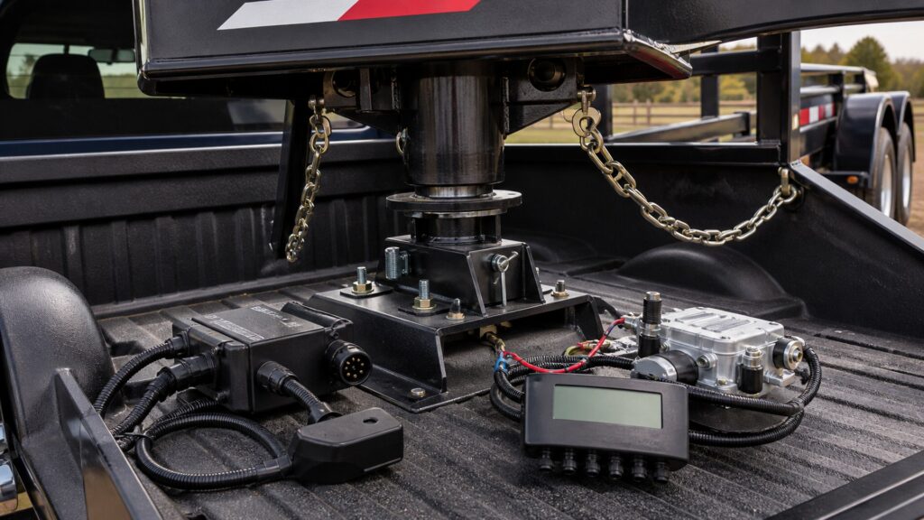 gooseneck hitches shopping setup for trailer wiring and braking with practical vehicle-focused details