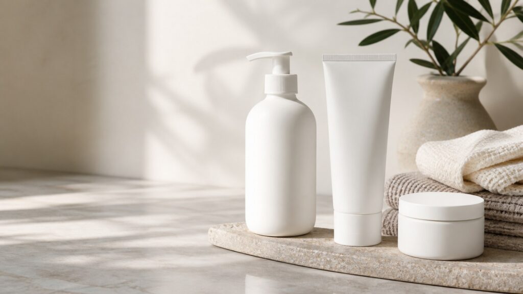 Unbranded editorial scene illustrating hand care for sensitive skin