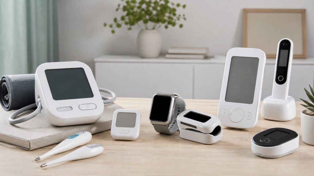 Unbranded heart health devices products arranged for a careful buying comparison