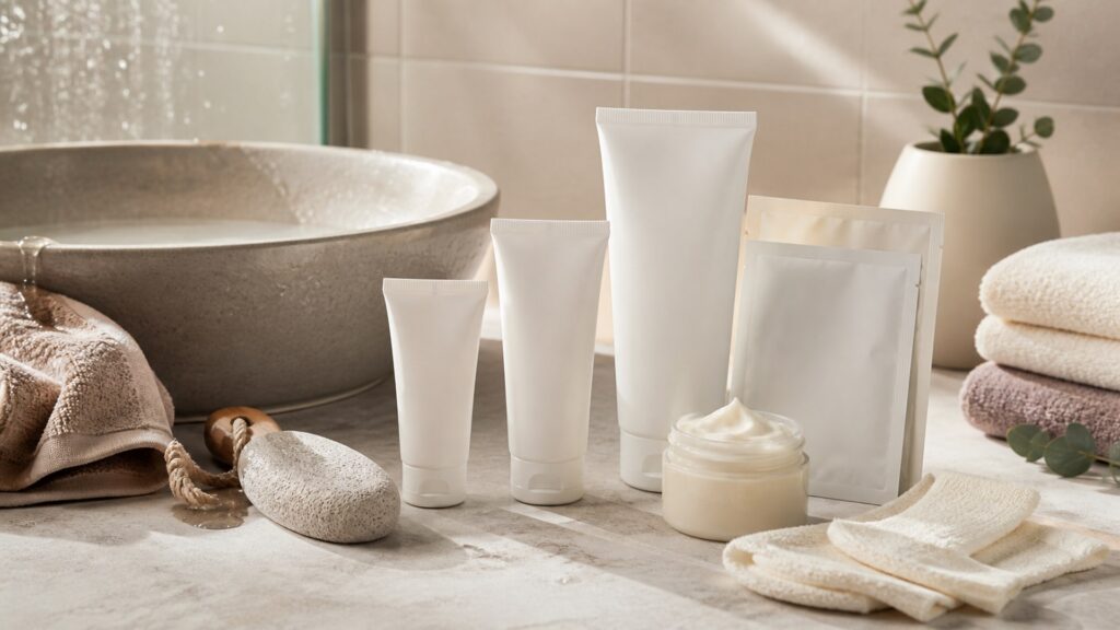 Unbranded heel repair creams arranged for a shower and after-bath routines buying guide