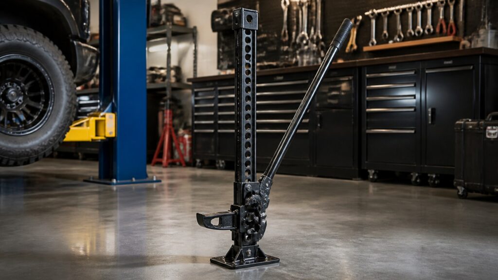 high lift jacks shopping setup for professional shop use with practical vehicle-focused details