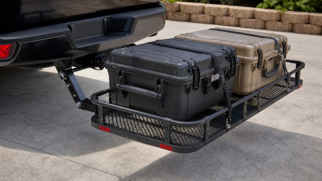 hitch cargo carriers shopping setup for hitch class and payload limits with practical vehicle-focused details