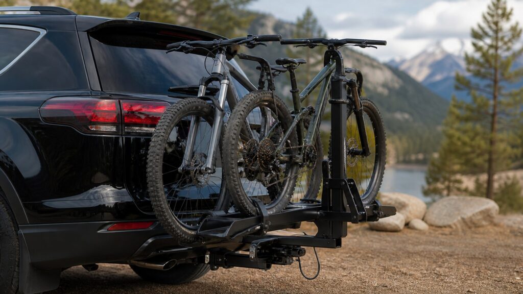 hitch mounted bike racks shopping setup for hitch class and payload limits with practical vehicle-focused details