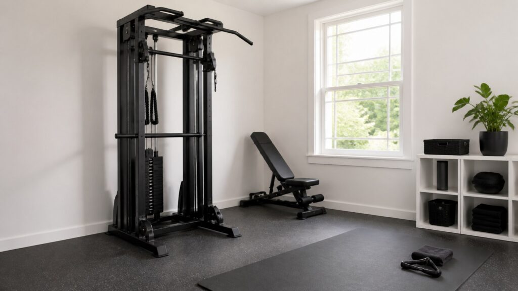 home gym systems for small home gyms arranged in a practical buyer guide scene