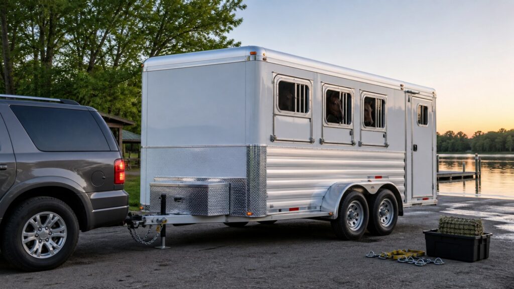 horse trailers shopping setup for hitch class and payload limits with practical vehicle-focused details