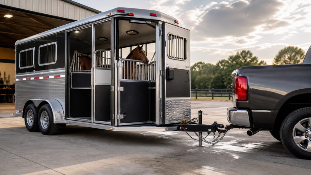 horse trailers shopping setup for trailer wiring and braking with practical vehicle-focused details