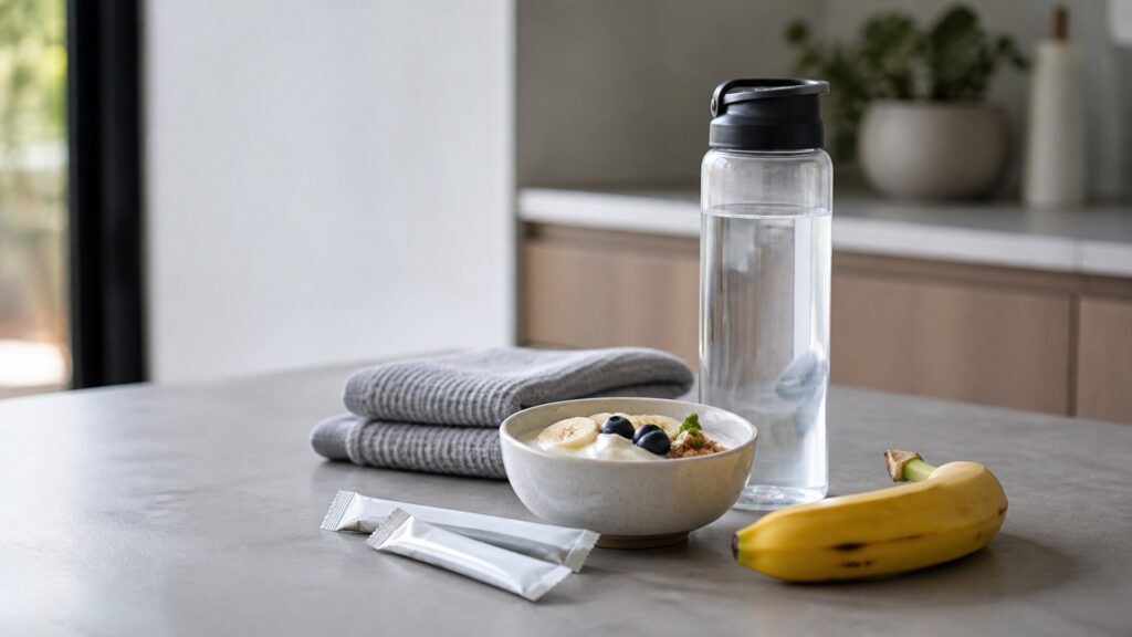 Unbranded hydration & functional drinks products arranged for a careful buying comparison