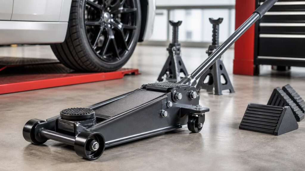 hydraulic floor jacks shopping setup for vehicle lifting equipment tool selection with practical vehicle-focused details