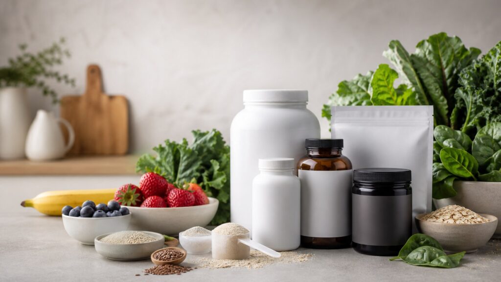 Unbranded immune support supplements products arranged for a careful buying comparison