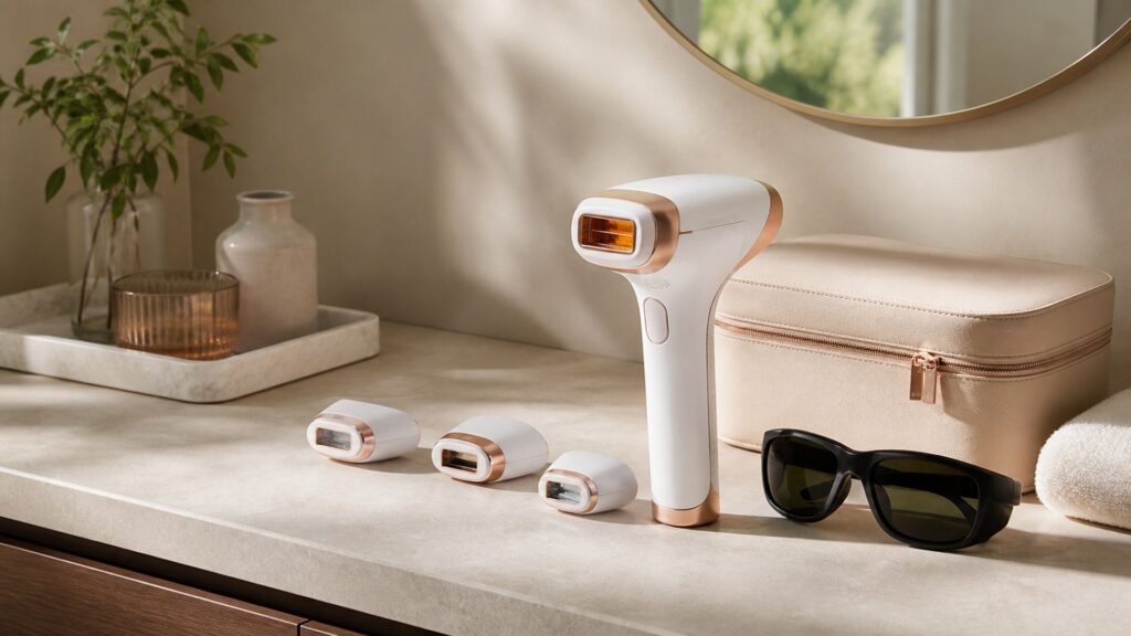 Unbranded laser hair removal devices arranged for a hair removal devices safety and settings buying guide