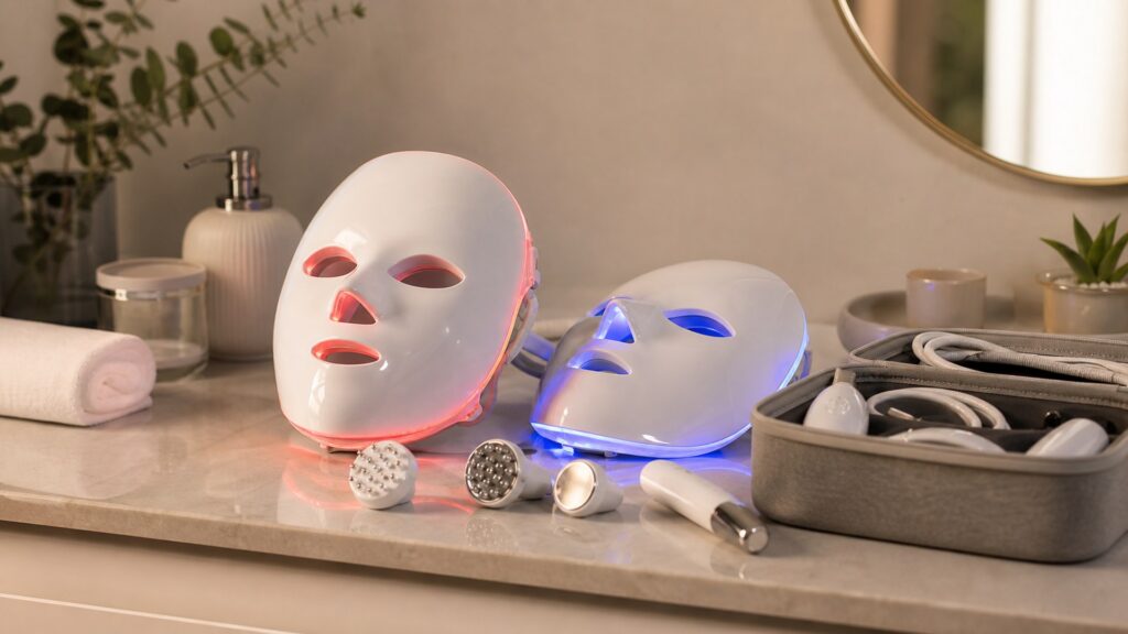 Unbranded led acne devices arranged for a routine frequency planning buying guide