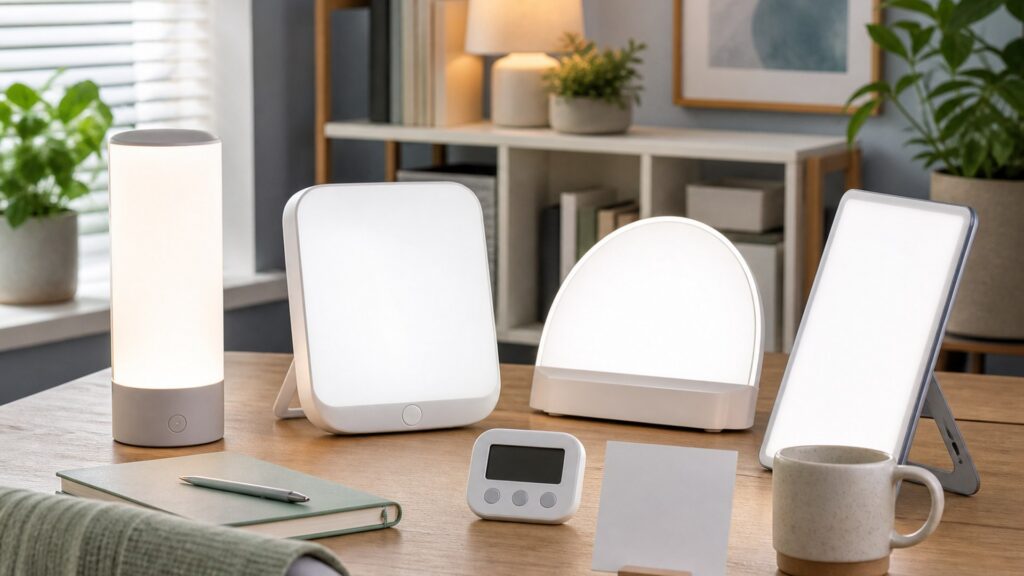 Unbranded light therapy devices products arranged for a careful buying comparison