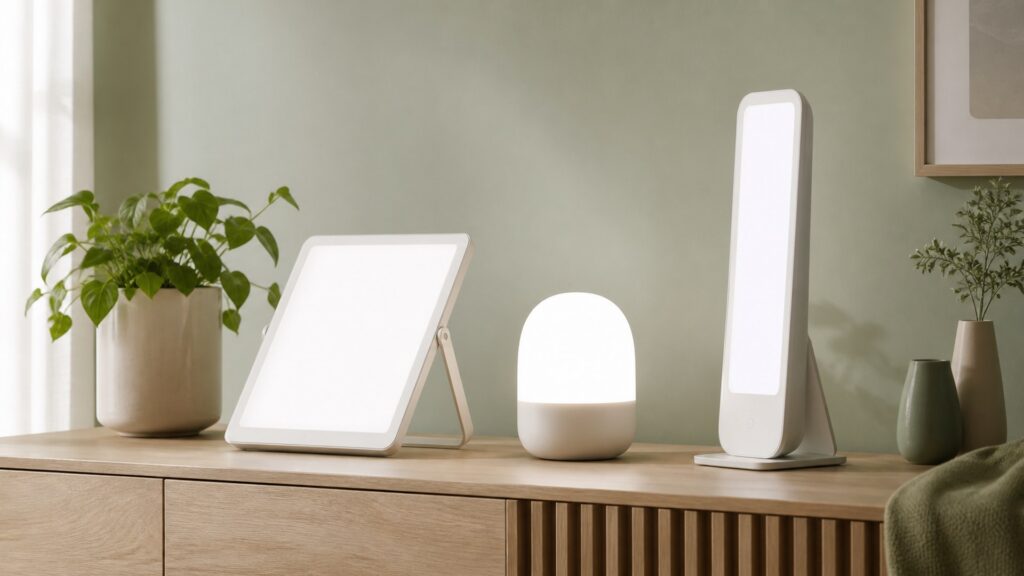 Unbranded light therapy lamps products arranged for a careful buying comparison