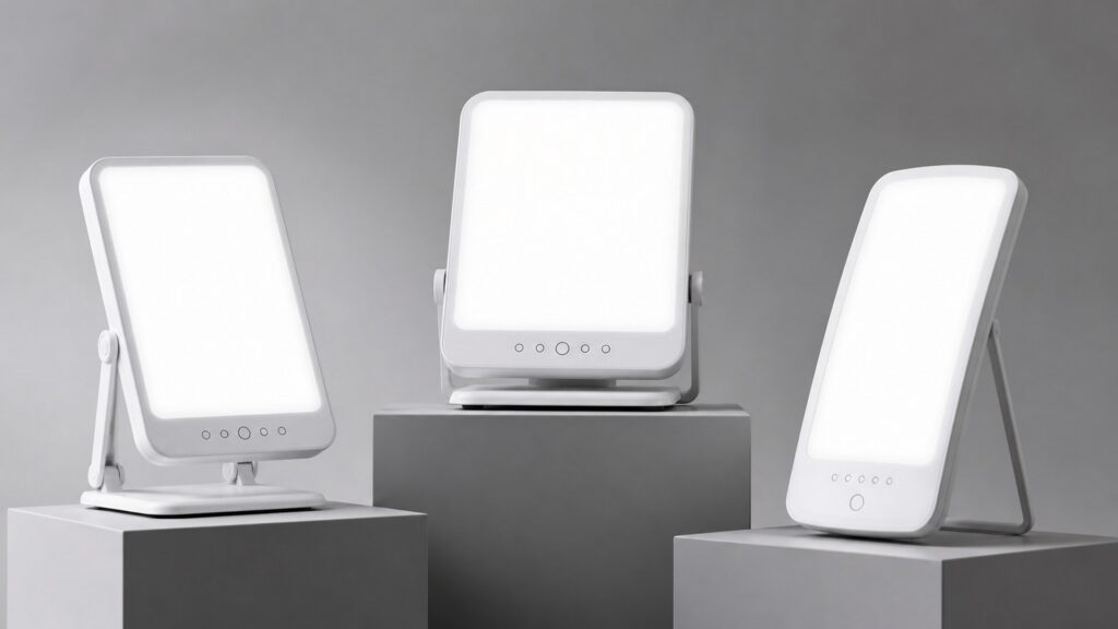 Unbranded light therapy lamps products arranged for a careful buying comparison