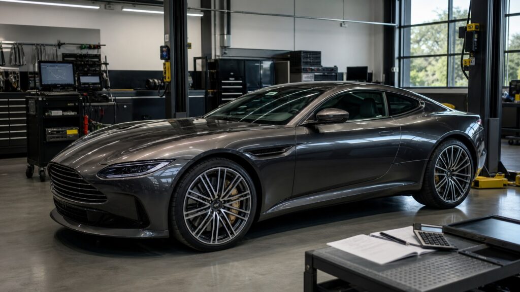 luxury performance cars shopping setup for insurance and maintenance costs with practical vehicle-focused details