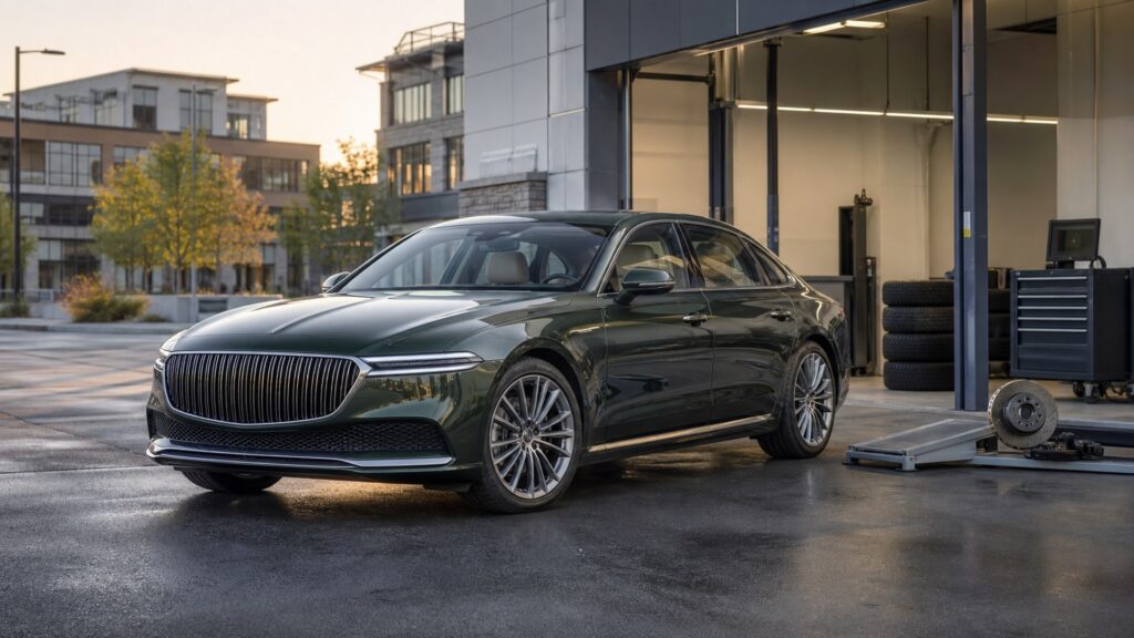 luxury sedans shopping setup for insurance and maintenance costs with practical vehicle-focused details