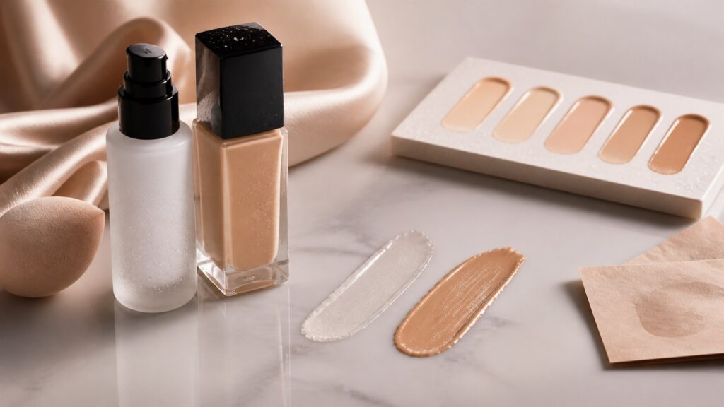 Unbranded editorial arrangement illustrating How to Choose Makeup Primers for Long-Wear Looks