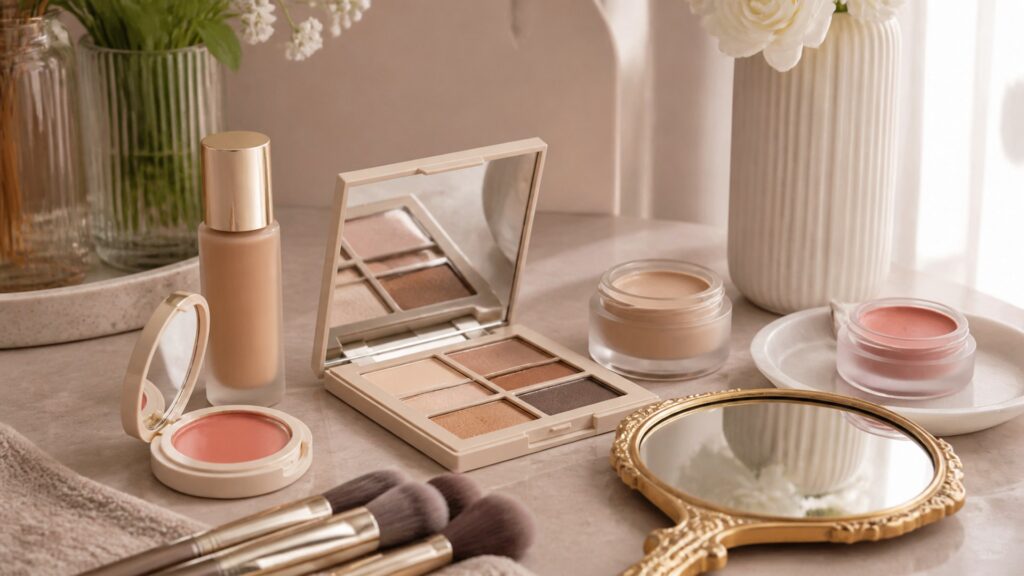 Unbranded editorial arrangement illustrating dry skin