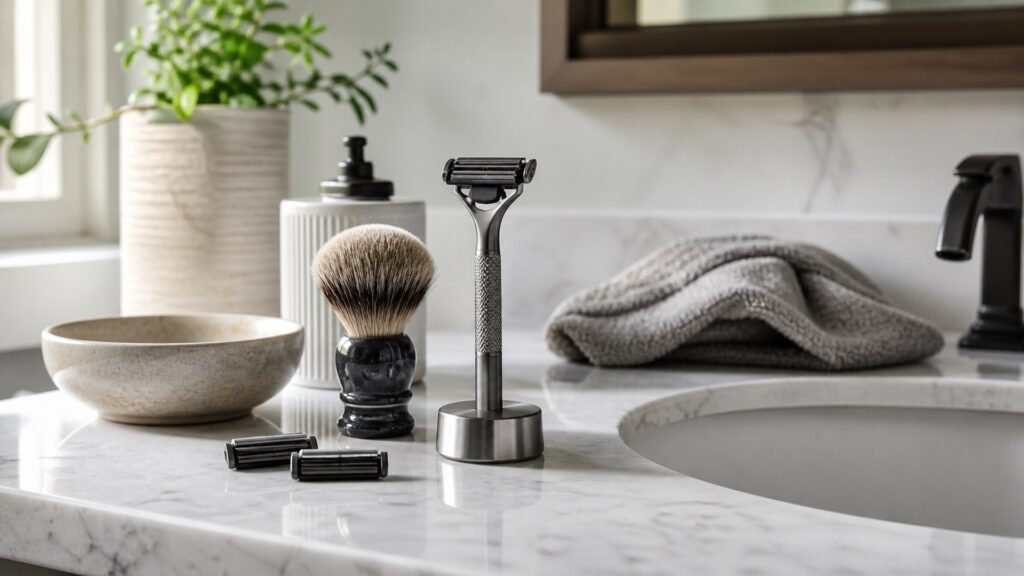 Unbranded manual razors arranged for a at-home grooming buying guide