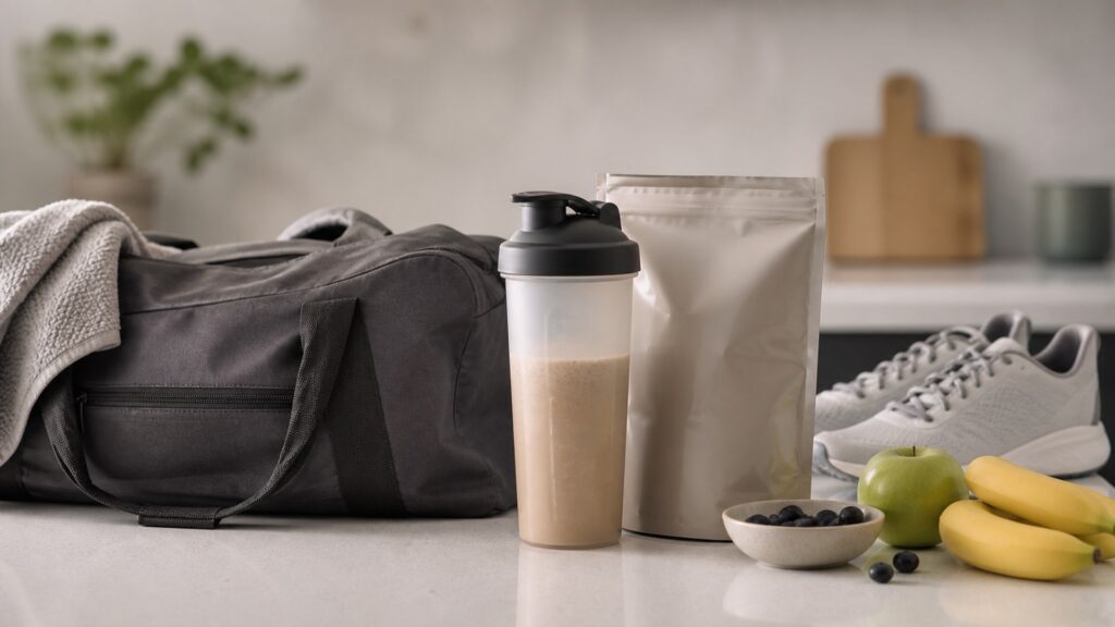 Unbranded meal replacement nutrition products arranged for a careful buying comparison