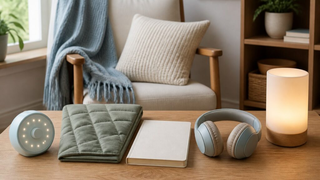 Unbranded mental wellness products arranged for a careful buying comparison