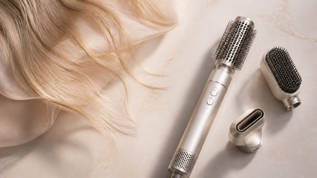 Unbranded editorial arrangement illustrating How to Choose Multi-Stylers for Fine Hair