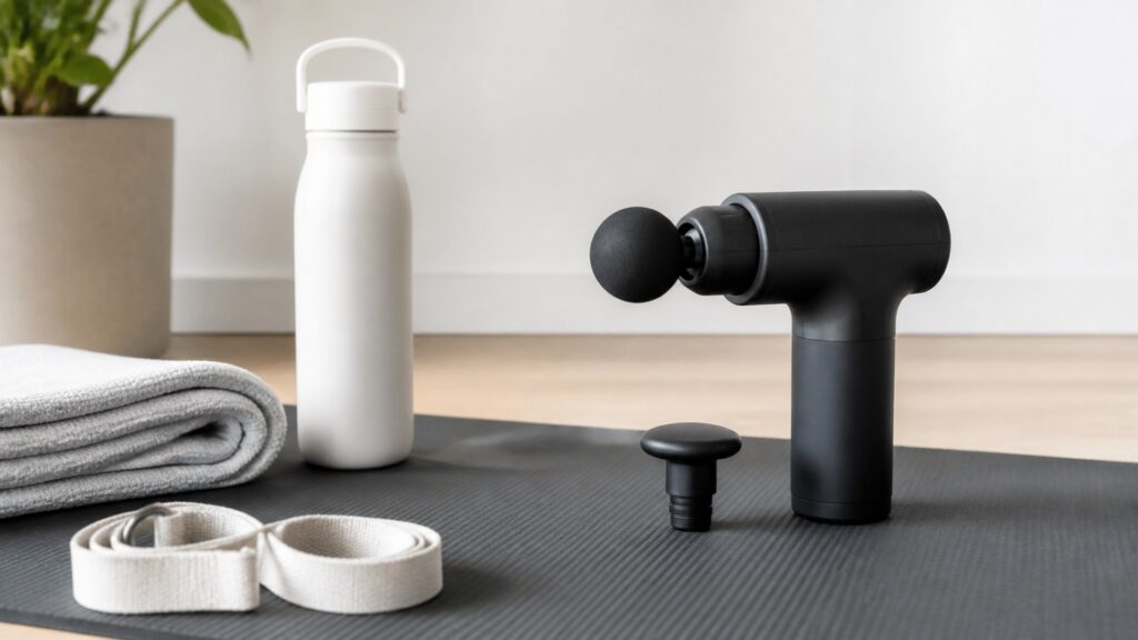 percussion massagers for physical therapy arranged in a practical buyer guide scene