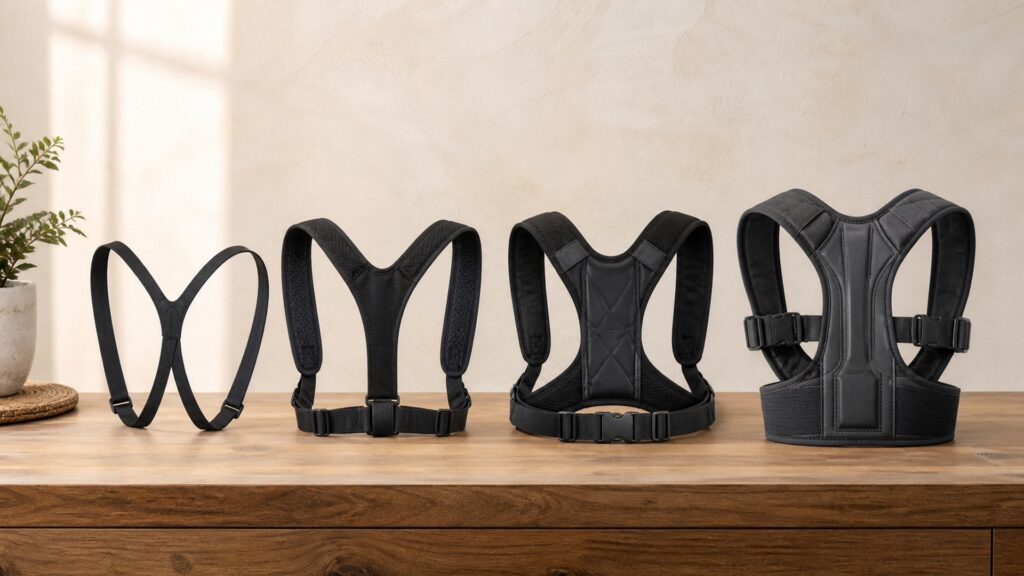 Unbranded posture correctors products arranged for a careful buying comparison